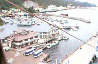 Ketchikan, view from a cruise ship at dock, looking South.