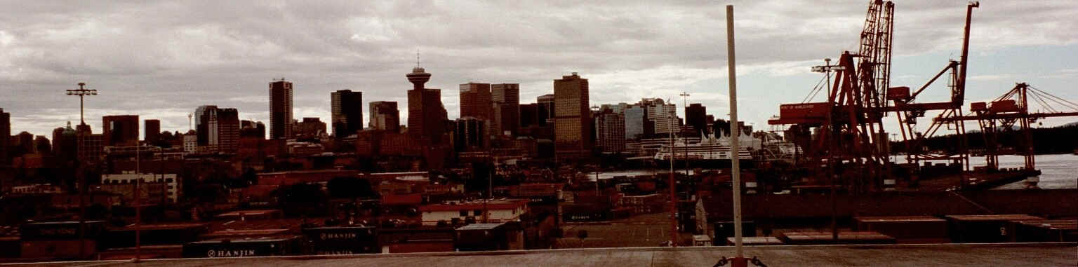 View of Vancouver from Norwegian Wind while at Ballantyne Pier