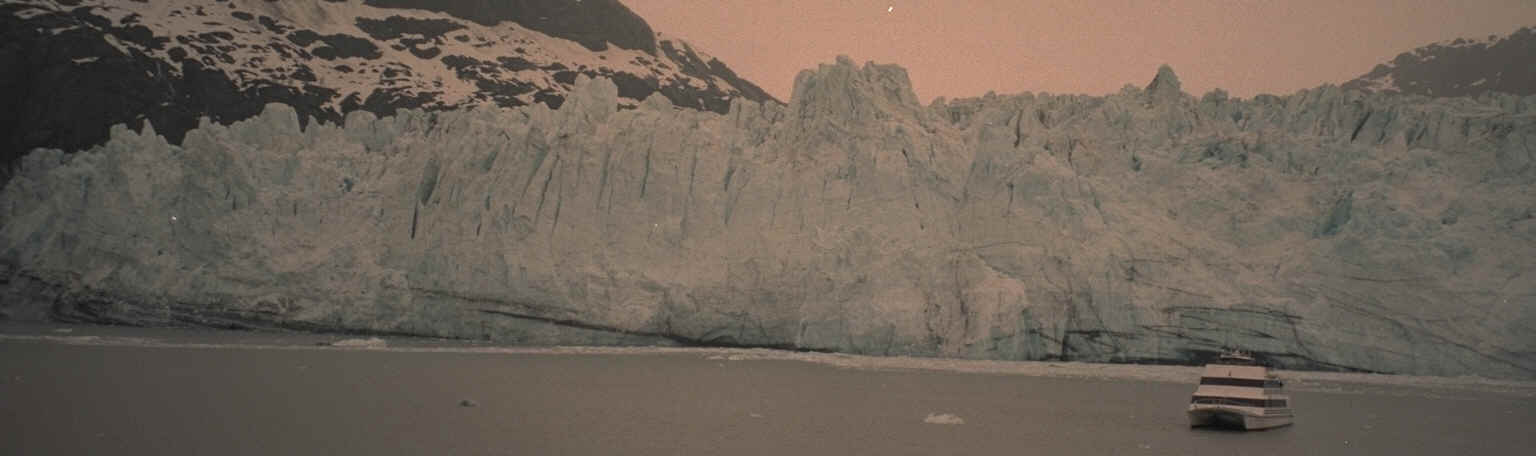 The Spirit of Adventure in Glacier Bay.  Photo taken from the deck of the Norwegian Wind.