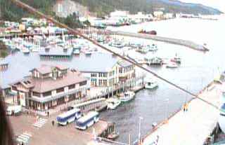 Dockside Ketchikan as seen from the top of a Cruise Ship